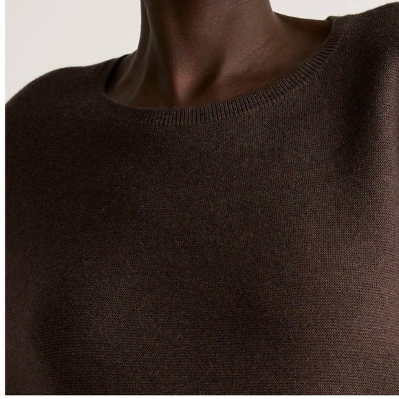 NWOT Elegant Brown Cashmere Sweater - Picture 3 of 9